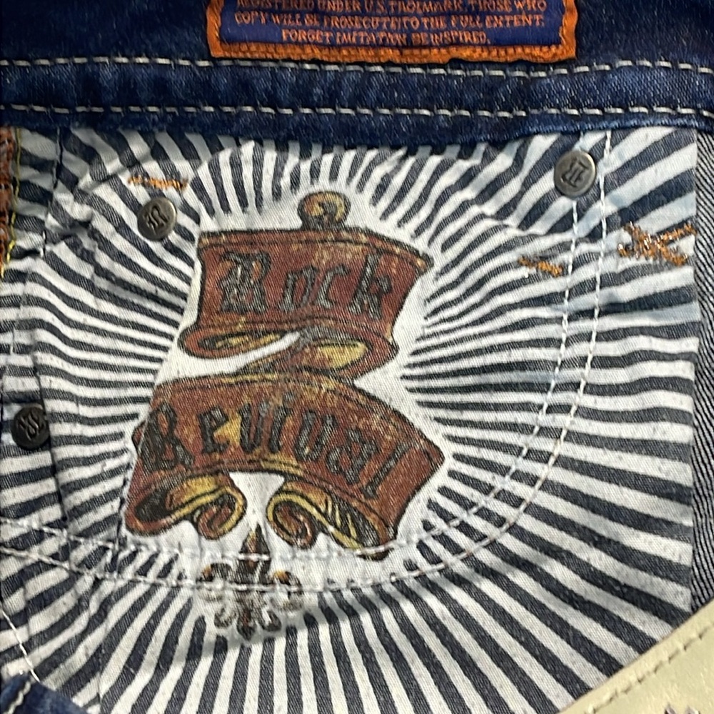 ROCK REVIVAL SIZE 30 , SEE MEASUREMENTS, Classic Blue Denim Women's Jeans - Picture 8 of 12
